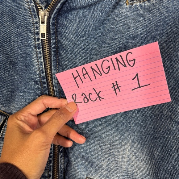 Zara Denim Blue Moto Biker Jean Jacket Distressed Jacket Size L - Picture 13 of 13